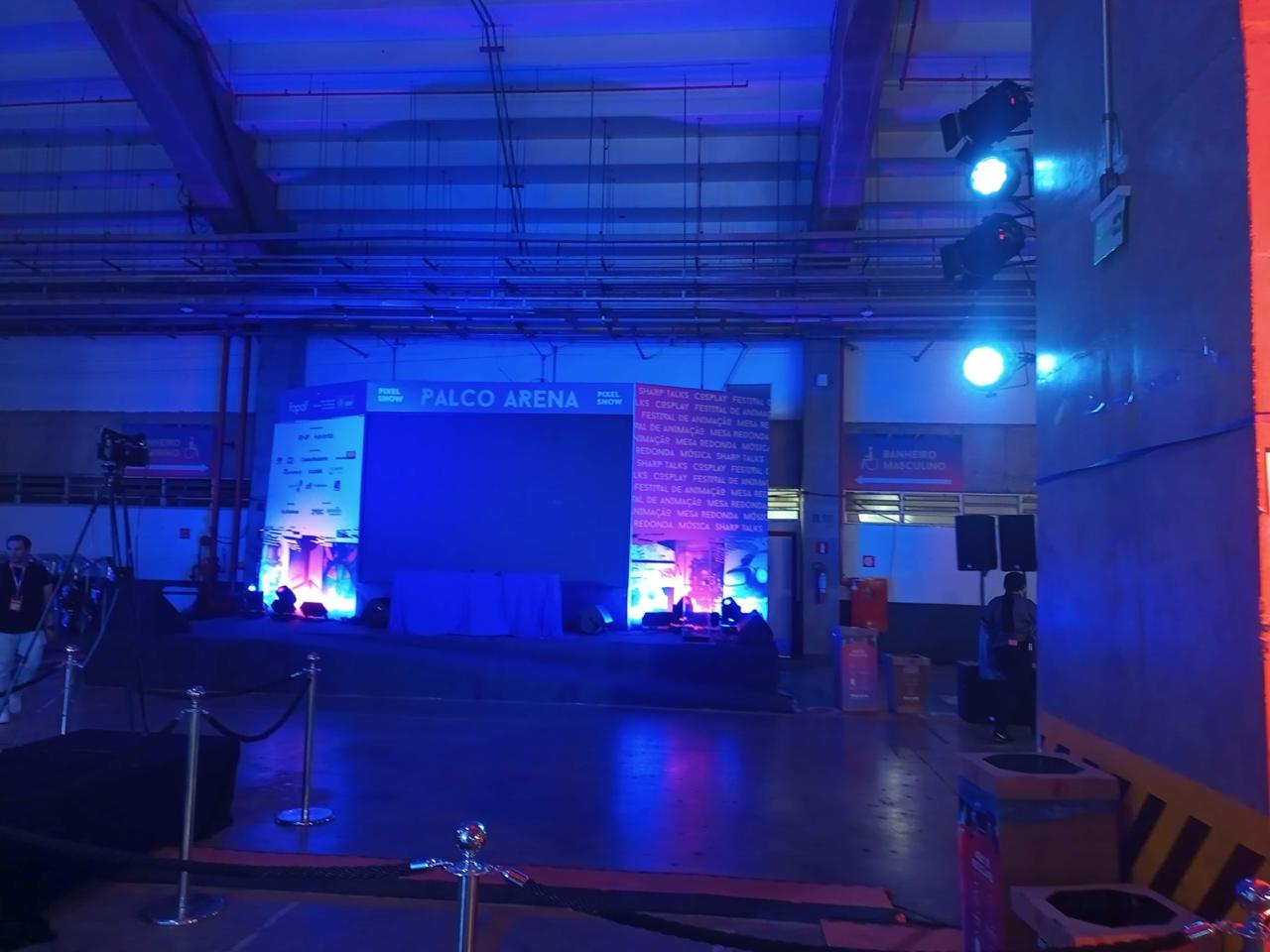 Estrutura montada para o Pixel Show no Estádio Mané Garrincha em Brasília 7